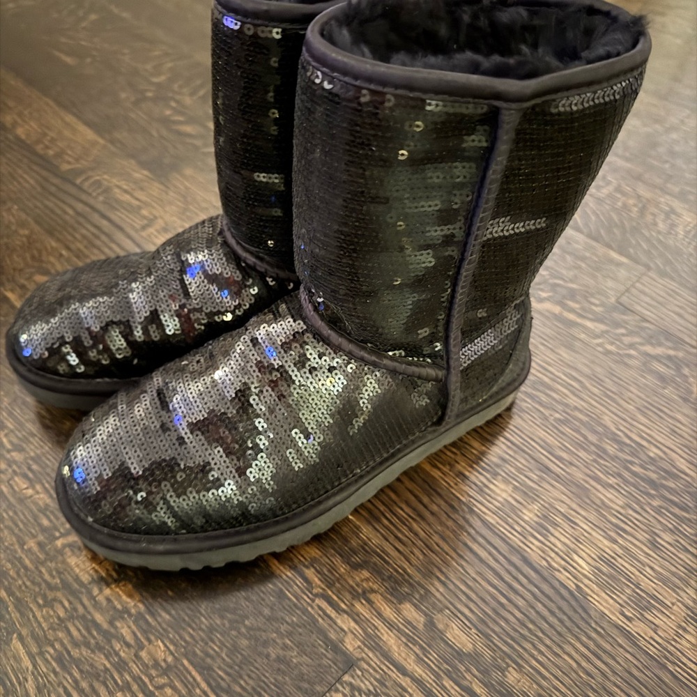 UGG Black Sequin Boots